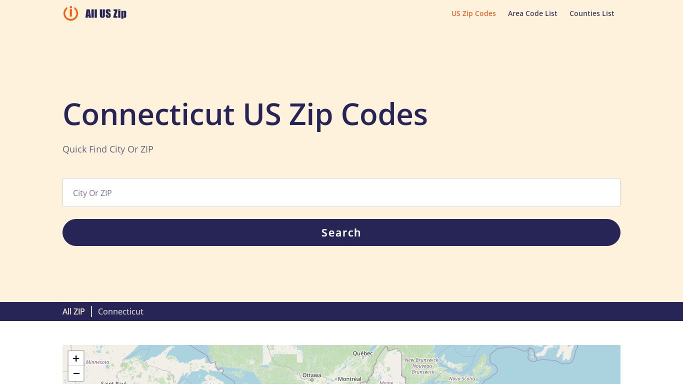 Connecticut ZIP Codes List: all Zip Codes in the state of Connecticut